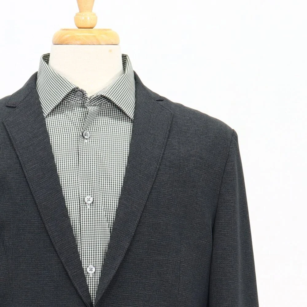 Express 40R Gray Solid 2-Button Sport Coat Blazer Jacket T188